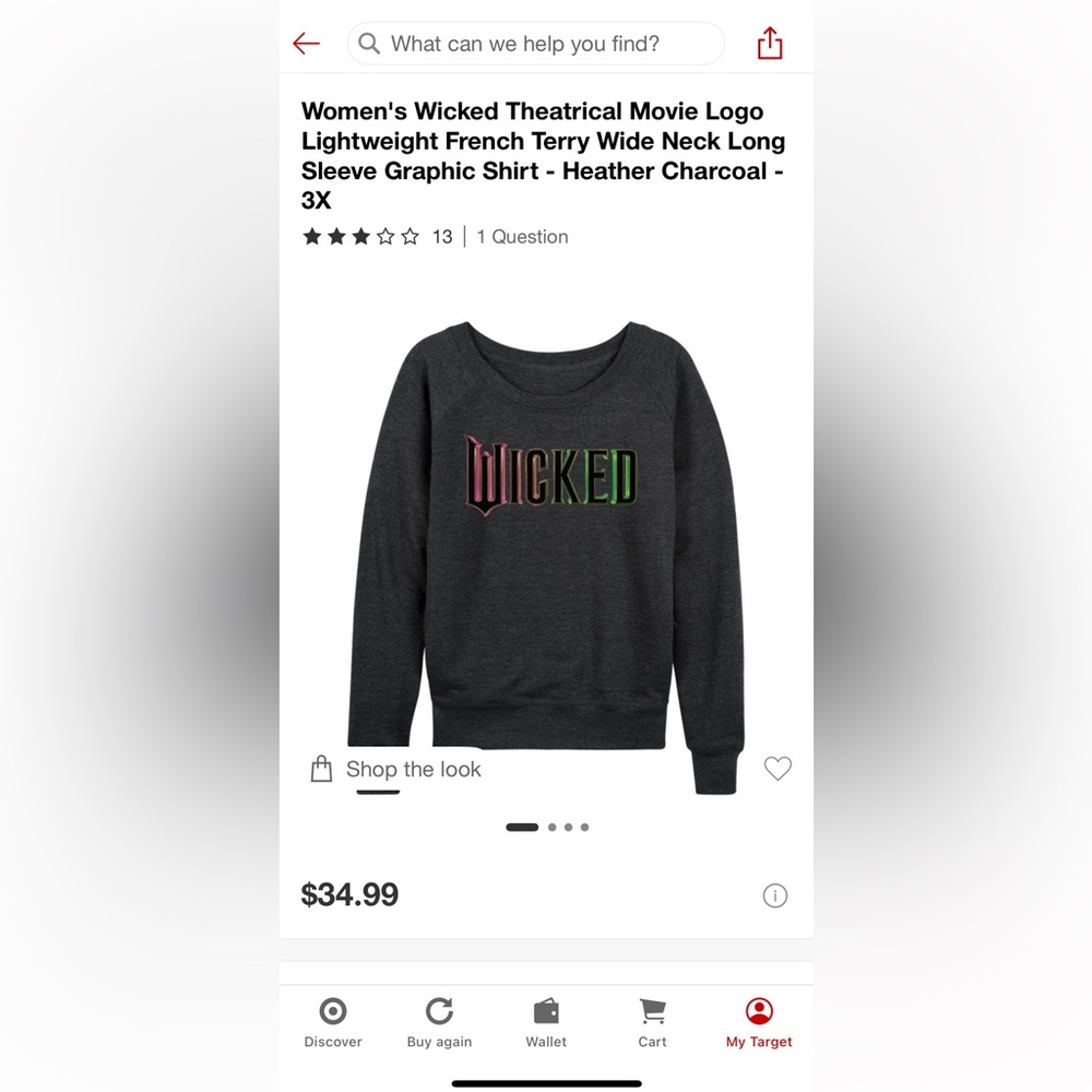 Wicked Graphic Long Sleeve Shirt - Charcoal